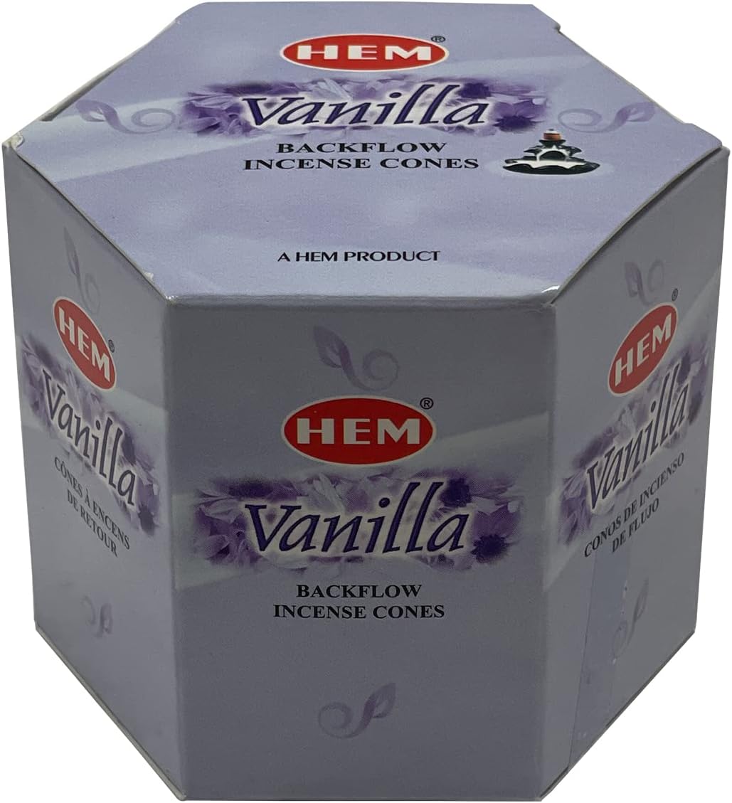 Vanilla Backflow Incense Cones for Waterfall Aromatic Smoke Fountain Haze Falls
