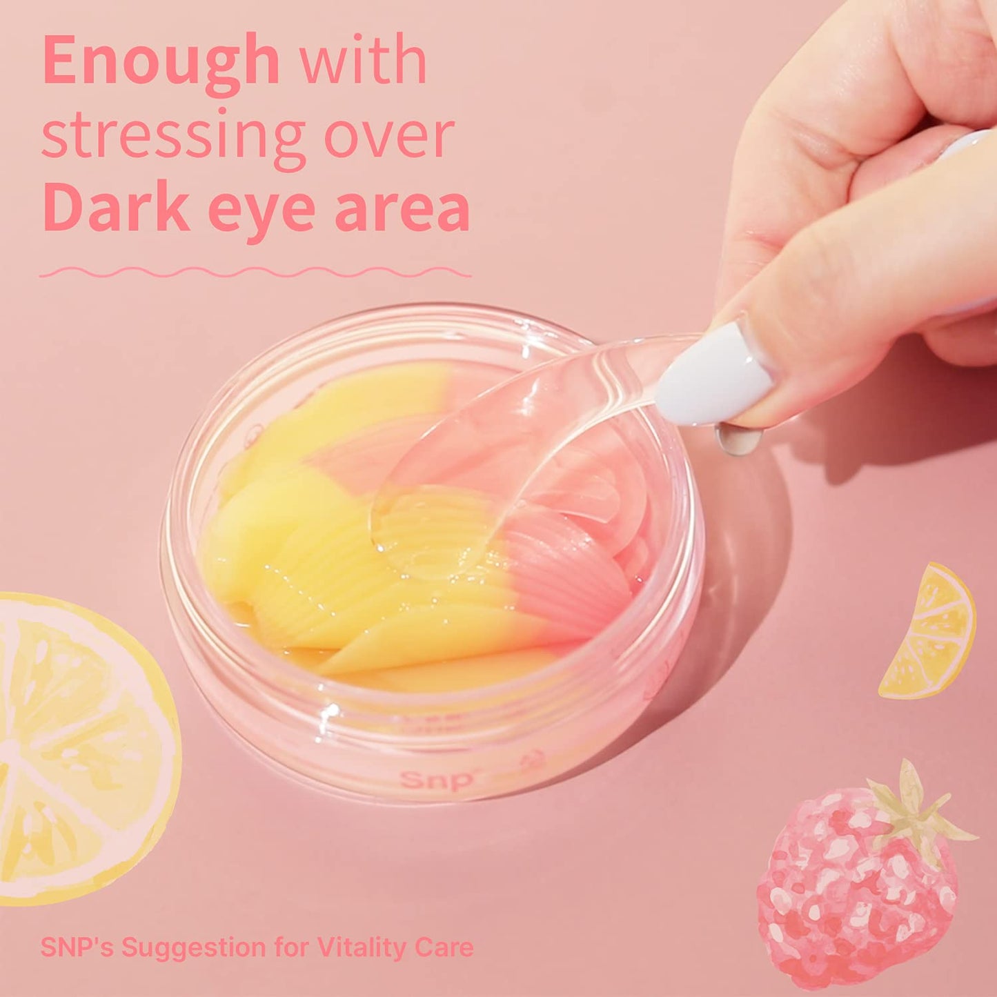 SNP Dual Pop Under Eye Patches | Eye Mask for Hydrating, Brightening and Firming All Skin Types | Treatment for Wrinkle and Puffy Eyes | Wrinkle Reduce Patches | Korean Skincare Eye Mask | 30 Patches