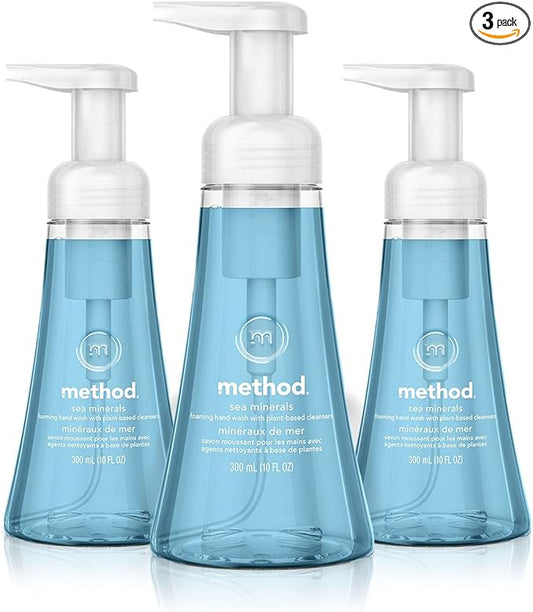 Method Foaming Hand Soap, Sea Minerals, Paraben and Phthalate Free, 10 fl oz (Pack of 3)