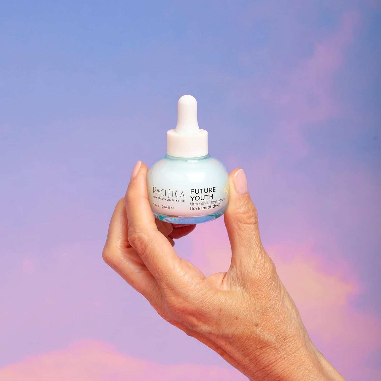 Pacifica Beauty Future Youth Time Shift Eye Serum, Skincare, Brightening, Dark Circles, Fine Lines, Skin Firming, Fragrance Free, Eye Cream, For All, Stressed, Aging Skin, Vegan, 0.67 fl oz (1 Count)