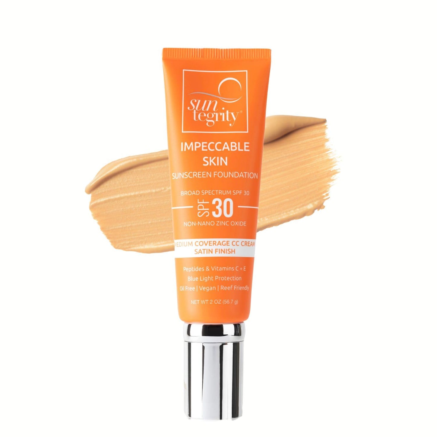 Suntegrity Impeccable Skin - Tinted Sunscreen, Broad Spectrum SPF 30 (Buff) - 2 oz