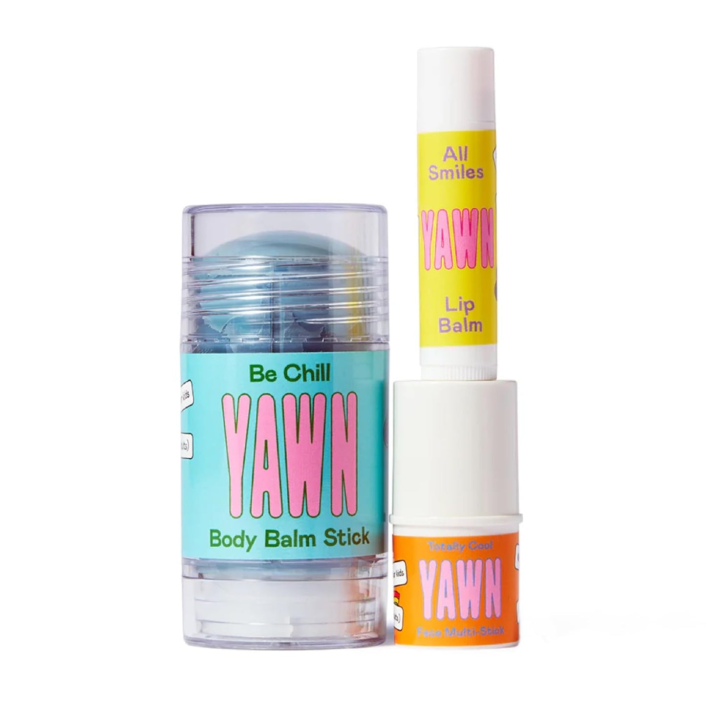 Makeup & Skincare for Kids Backpack Essentials Kit | Made in the USA | Tinted Lip Balm and Face Multi-Stick, and Universal Body Balm Stick | Non-Toxic, Gentle Ingredeints | For Kids 3+