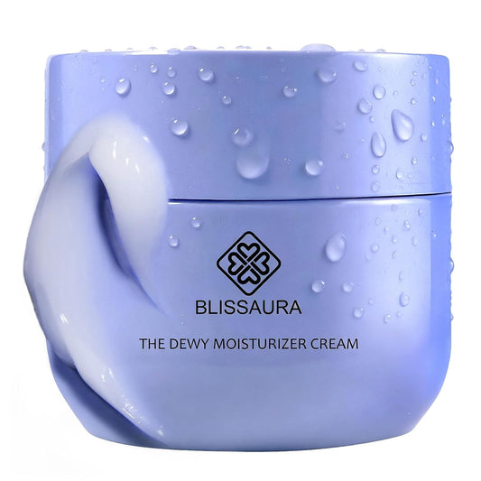 Dewy Skin Cream Moisture Surge Face Moisturizer Water Cream for Women with Purple Rice & Hyaluronic Acid - Rich Face Cream to Hydrate, Plump and Protect Dry and Combo Skin 50ml/1.7 fl oz