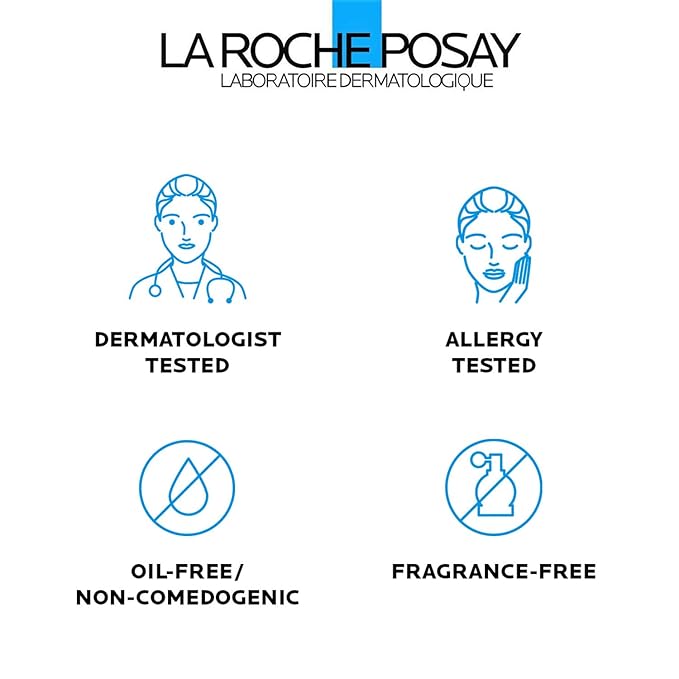 La Roche-Posay Effaclar Medicated Gel Cleanser, 2% Salicylic Acid Cleanser + LHA + Glycerin, Foaming Acne Face Wash, Helps Clear & Prevent Acne Breakouts, Oil Free, Targets Excess Oil