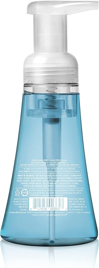 Method Foaming Hand Soap, Sea Minerals, Paraben and Phthalate Free, 10 fl oz (Pack of 3)