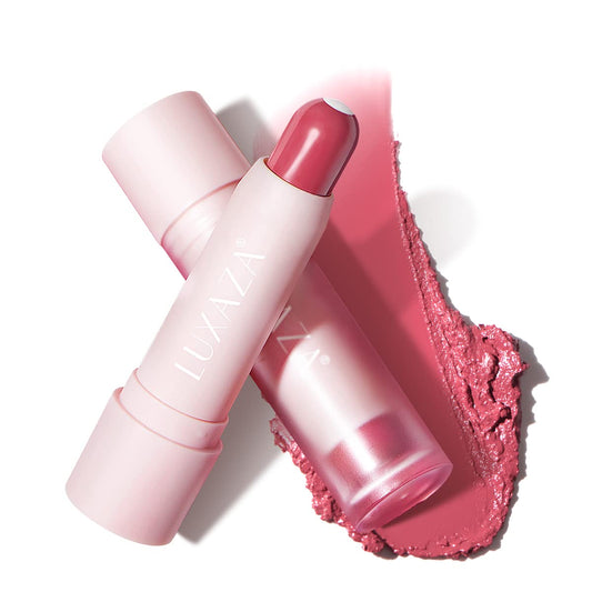 Tinted Lip Balm Chapstick with Color, Natural Semi - Gloss Finish, Hydrating/Coloring 2 in 1 Moisturizer Lip Stick for Girls & Women #04 Hot-Pink