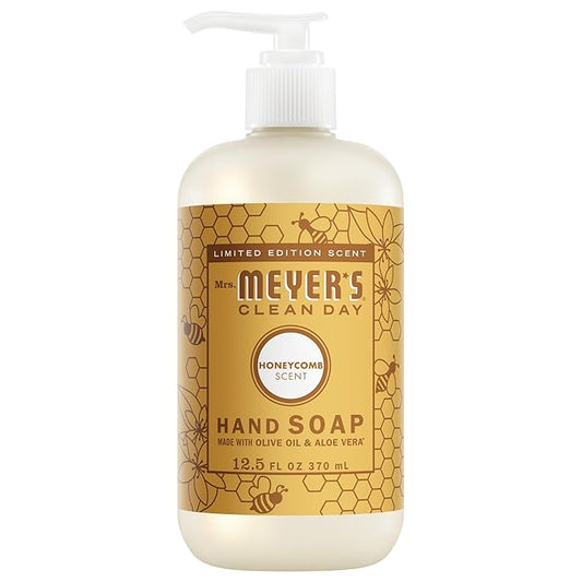 MRS. MEYER'S CLEAN DAY Hand Soap, Honeycomb Scent, 12.5 Fl Oz Bottle