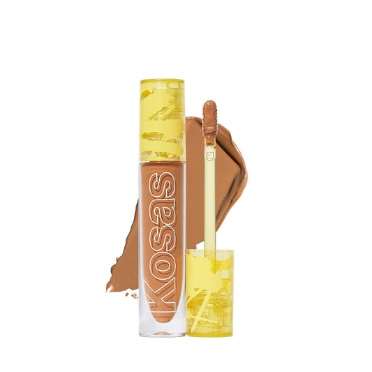 Kosas Revealer Concealer - Medium Coverage Makeup with Hyaluronic Acid, Conceals Dark Circles Under Eyes, Dark Spots and Blemishes + Brightens, Hydrates, Long-Lasting & Vegan, (Tone 7.8 N)