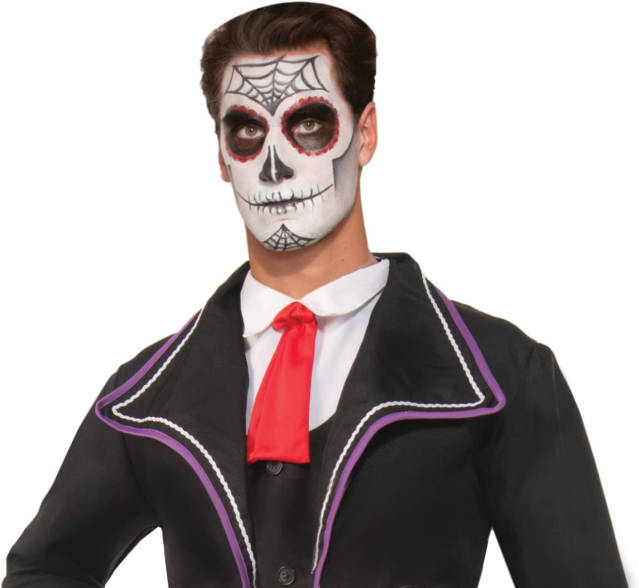 Forum Novelties Costume Day of The Dead Face Paint Makeup Kit, Net Wt. 14 g/.5 Oz