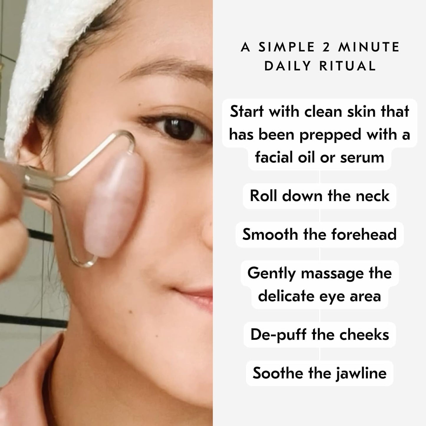 Mount Lai De-Puffing Jade Facial Roller – The Stone of Eternal Youth, Authentic Jade Face Roller for Sculpting, Soothing & Glowing Skin, Ultimate Facial Massager Tool for Self-Care Ritual