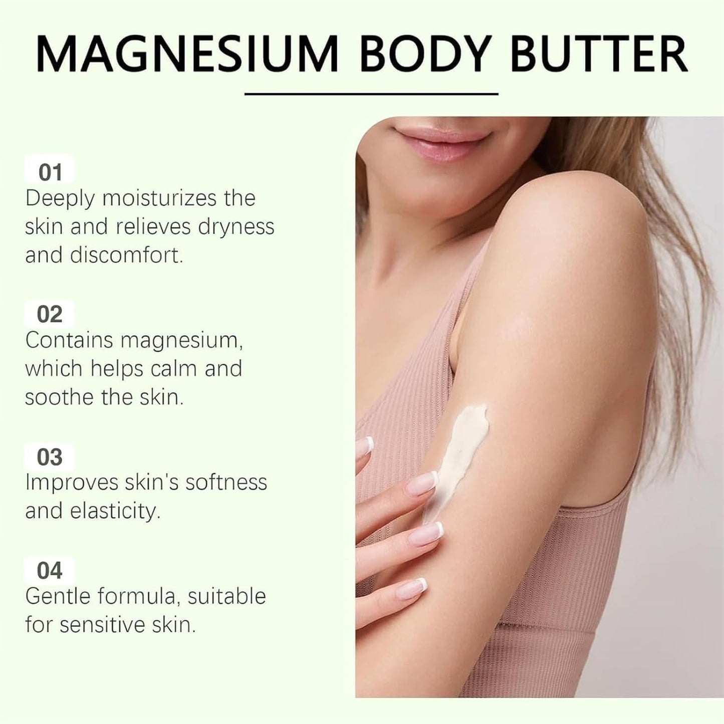 Mama-Bear Neuropathy Cream, Magnesium Body Butter, Magnesium Cream for Neuropathy, Deeply Moisturizes Skin, Keep Soft Smooth (2PCS)