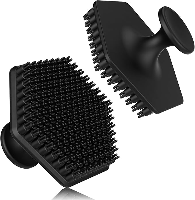 VWMYQ Silicone Face Scrubber for Men, Gentle Exfoliator Pad & Massager, Facial Cleansing Brush Silicone Face Wash Brush Removes Dead & Dry Skin