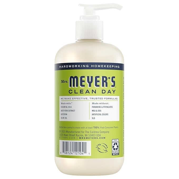 MRS. MEYER'S CLEAN DAY Hand Soap Bundle (Basil + Lavender + Lemon Verbena + Mint)