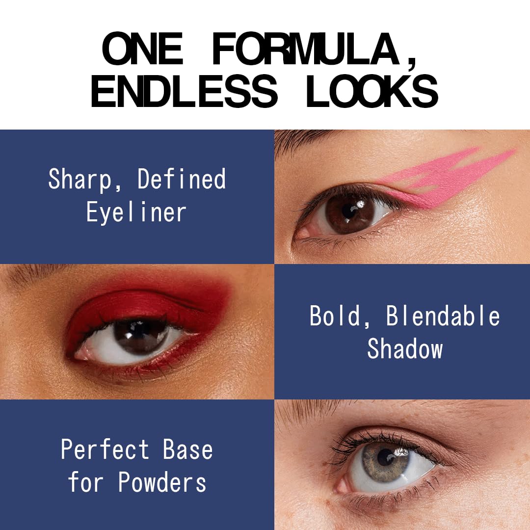 about-face Matte Fluid Eye Paint Lost Unfound – High-Pigment Liquid Eyeshadow, Long-Lasting, No-Budge Matte Finish, Vegan & Cruelty-Free (Midnight Blue)