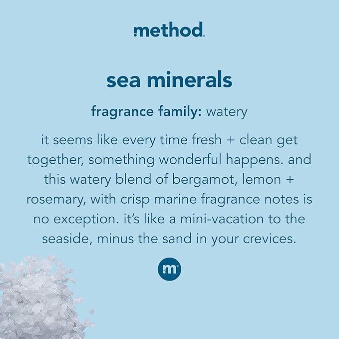 Method Foaming Hand Soap Refill, Sea Minerals, Recyclable Bottle, Biodegradable Formula, 28 oz, (Pack of 2)