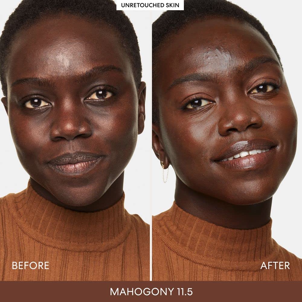 bareMinerals Complexion Rescue Tinted Moisturizer for Face with SPF 30 + Hyaluronic Acid, Hydrating Tinted Mineral Sunscreen for Face, Skin Tint, Vegan (Mahogany 11.5)