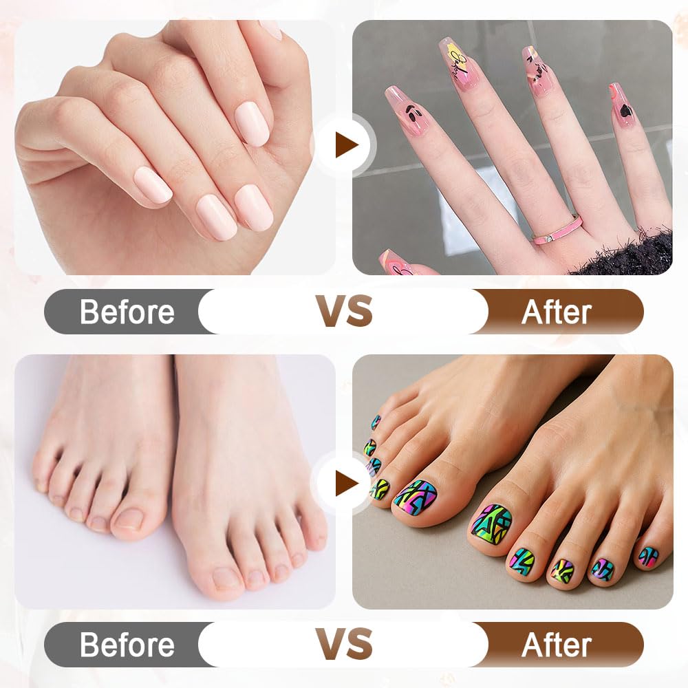 12 Colors Nail Art Pens Set, Nail Art Markers Doodle Pen for Kids Adults, Nail Art Tools for Polishing Dotting Painting Liner DIY (2 Set)