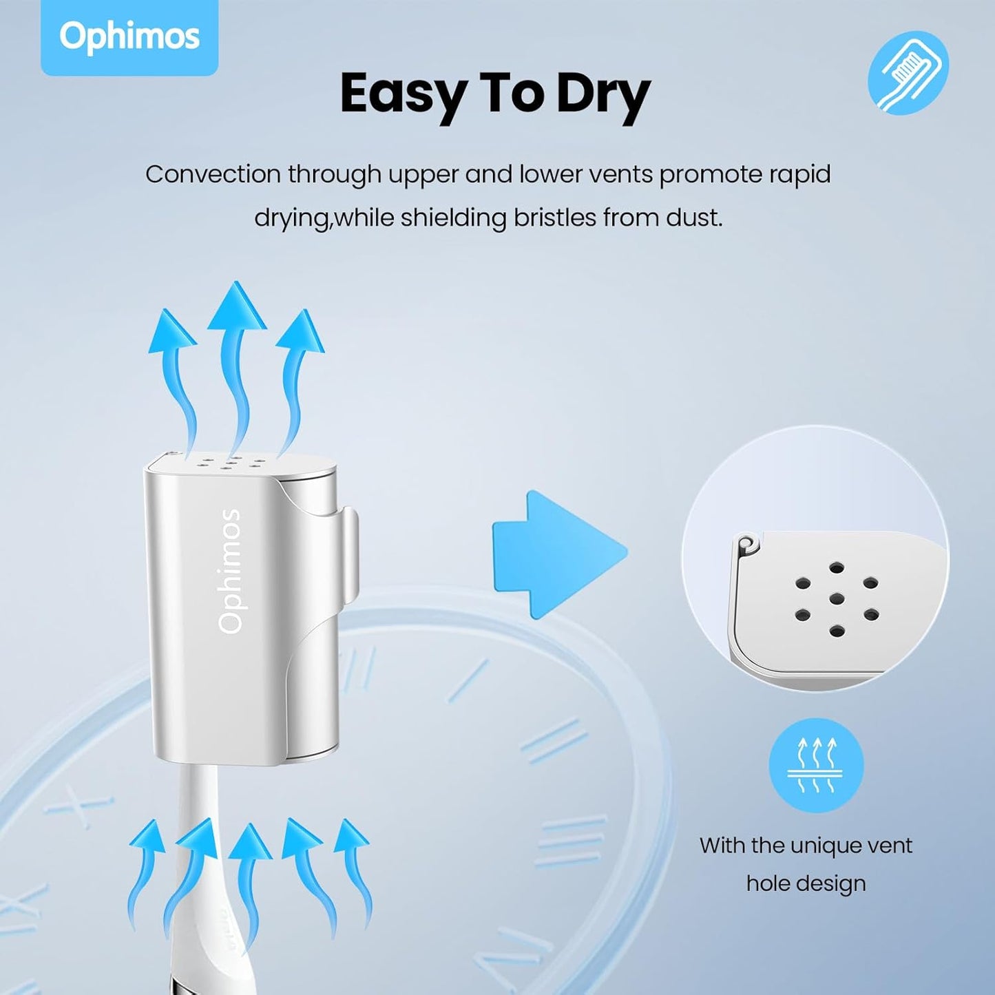 4 Count Aluminum Alloy Toothbrush Cover Caps for Family, Travel Toothbrush Covers Long-lasting Toothbrush Head Caps for Most Electric/Manual Brushes