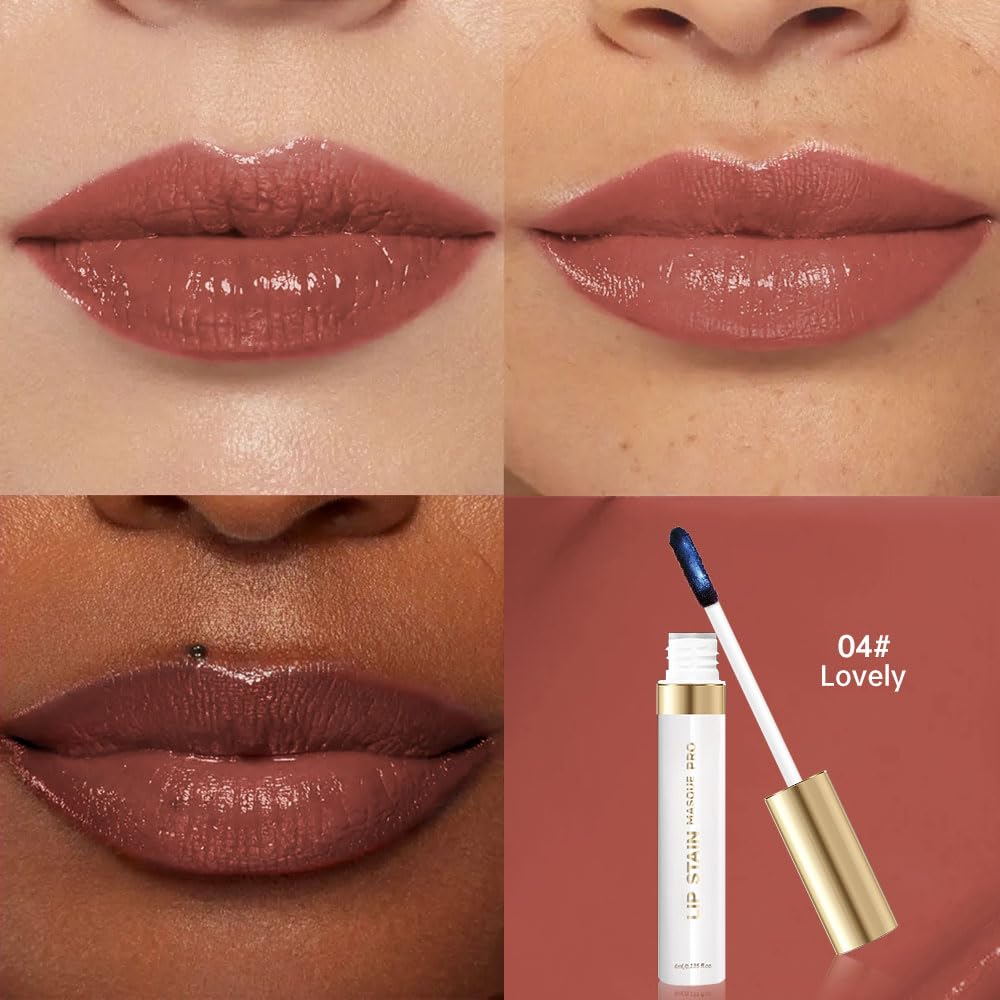 Lip Stain Peel Off – Long Lasting Waterproof Lip Tint, Smudge Proof Transfer Resistant Lip Stains Tattoo,High Pigment Matte Lip Color, Kiss Proof Peel Off Lip Stain Masque,All-Day Stay Lip Makeup 04#
