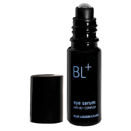 Blue Lagoon - BL+The Eye Serum For Dark Circles, Puffiness, Hydration - Cooling Roller Ball Applicator Firming Wrinkle Treatment - Under Eye Serum - Dark Circles Treatment (0.33 fl oz | 10 ml)