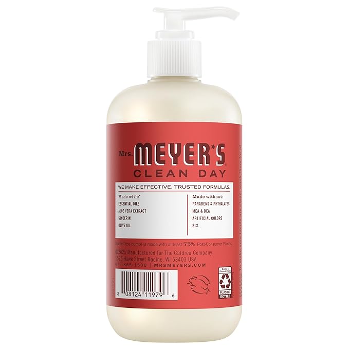 MRS. MEYER'S CLEAN DAY Hand Soap, Tomato Vine Scent, 12.5 Fl Oz Bottle