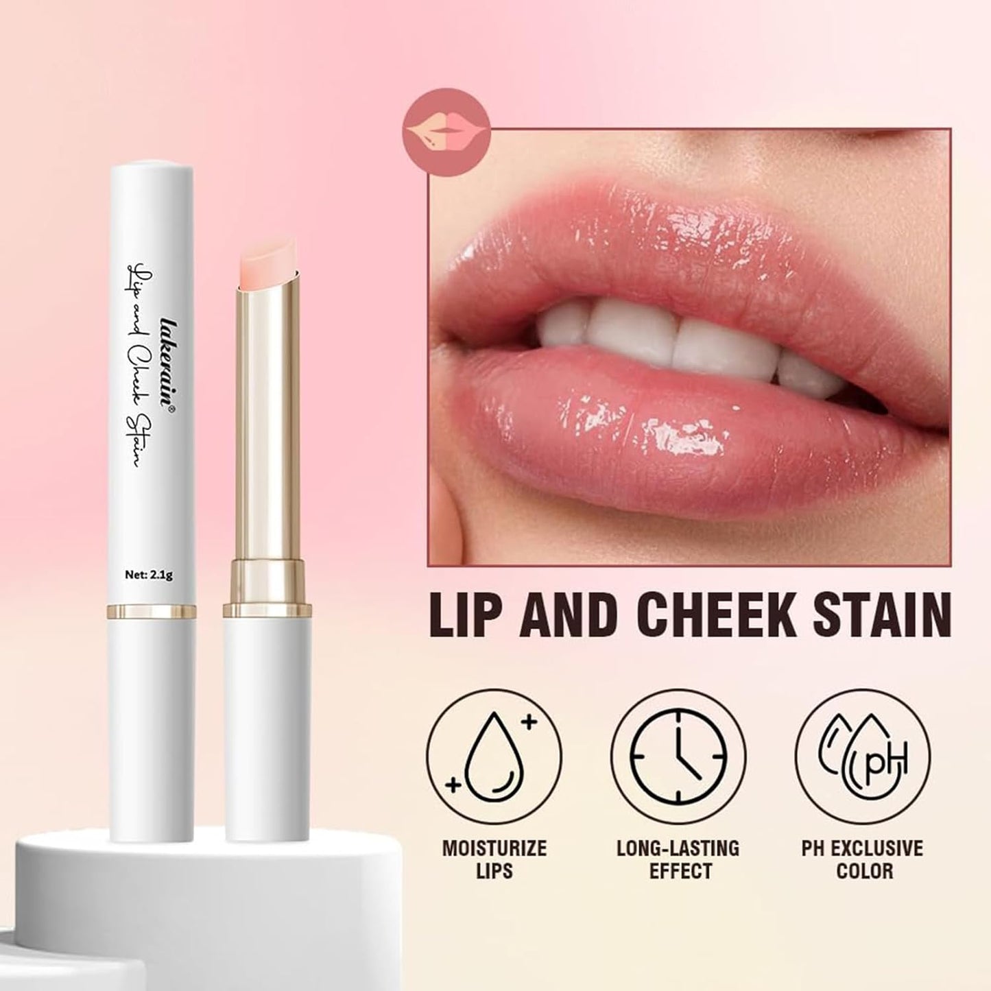 4Pcs Magic Color Changing Lipstick,Transferproof Labiales Magicos 24 Horas Originales,PH Color Changing Lipstick Lip Balm,Long Lasting Waterproof Non-Sticky Lip Balm Pink Gloss for Women (1set)