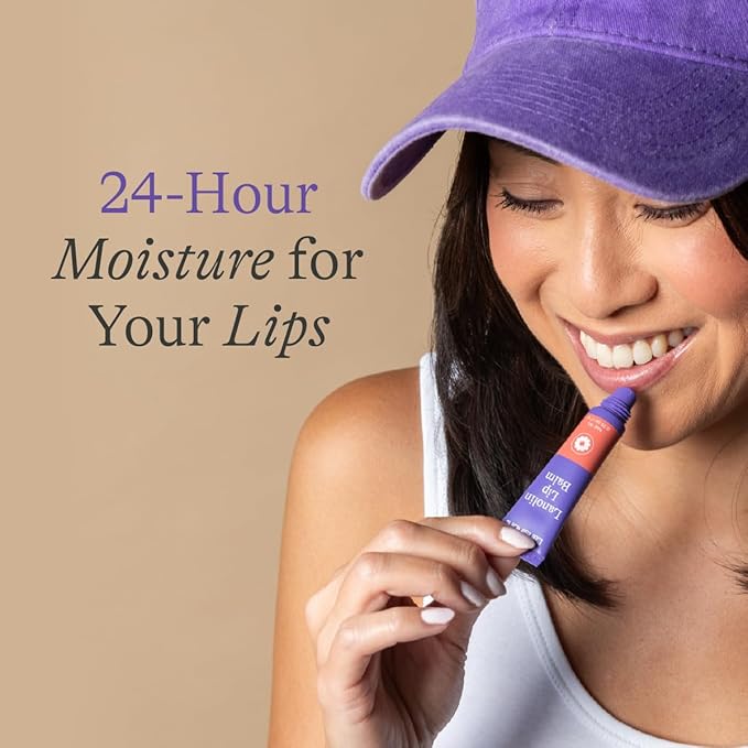 Lansinoh Lanolin Lip Balm, 2 Pack, 0.25 oz Each, Ultra-Moisturizing Lip Care with Natural Lanolin for Dry, Chapped Lips