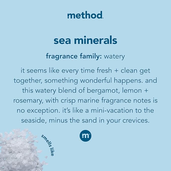 Method Gel Hand Soap, Sea Minerals, 12 fl oz (Pack of 3)