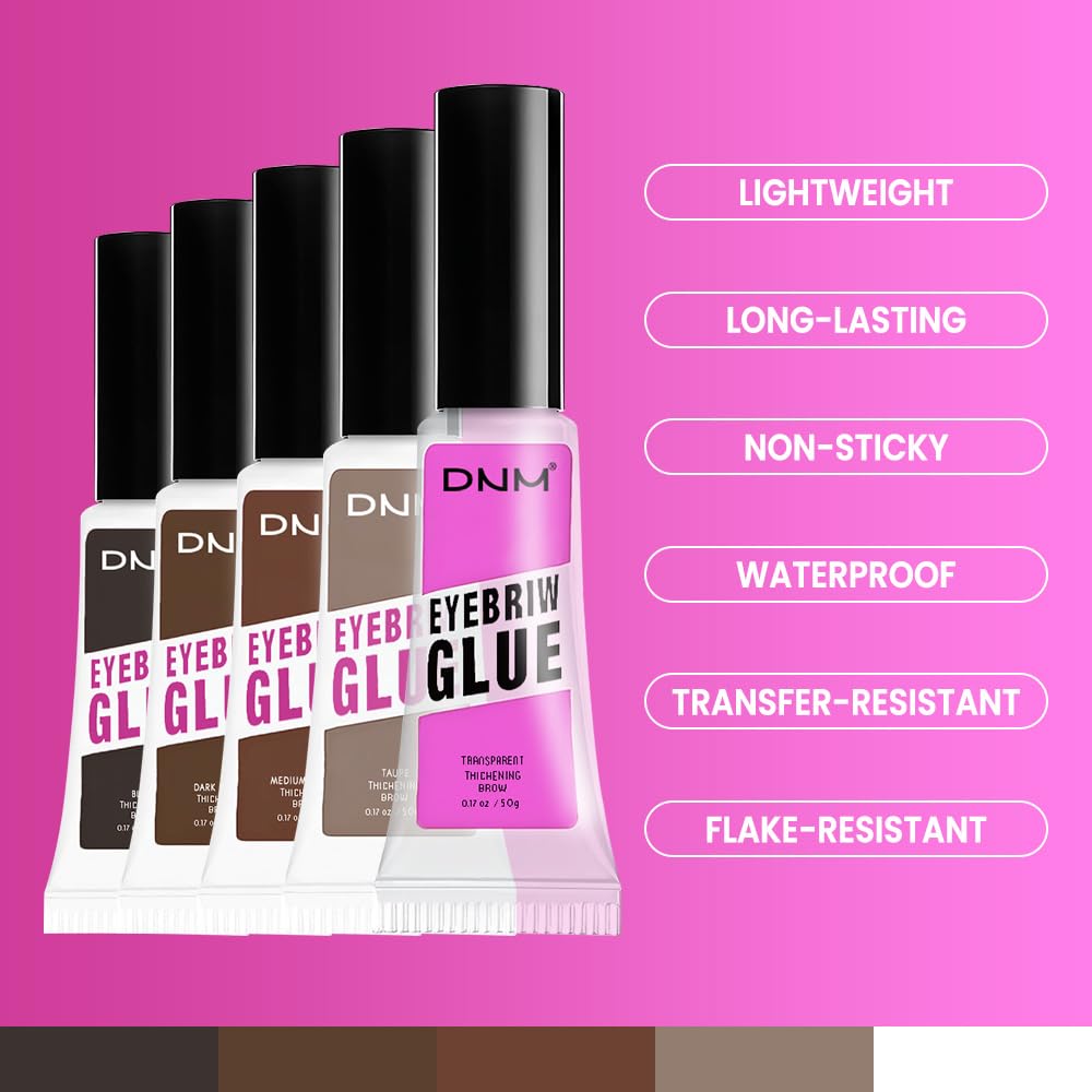 Kaely PROFESSIONAL MAKEUP Brow Glue, Clear Eyebrow Gel, Eyebrow Mascara Waterproof, gel para cejas a prueba de agua, Eye Brow Fast Sculpt, Vegan & Cruelty-Free, 1Pcs-01 Transparent