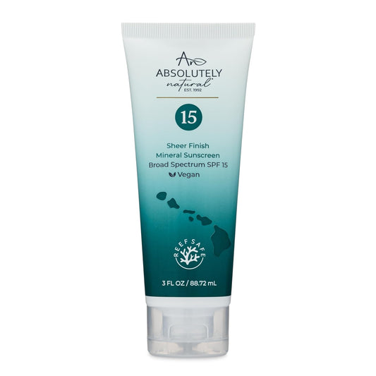 SPF 15 Mineral Sunscreen - Broad Spectrum Water Resistant Moisturizer Lotion For Body & Face - With Non-Nano Zinc Oxide, Vitamin E, & Antioxidants - Made in USA, 3 Oz