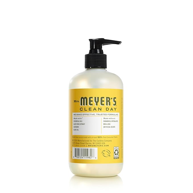 Mrs. MEYER'S CLEAN DAY Liquid Hand Soap, Dandelion Scent, 12.5 Ounce Bottle, (Pack of 2)