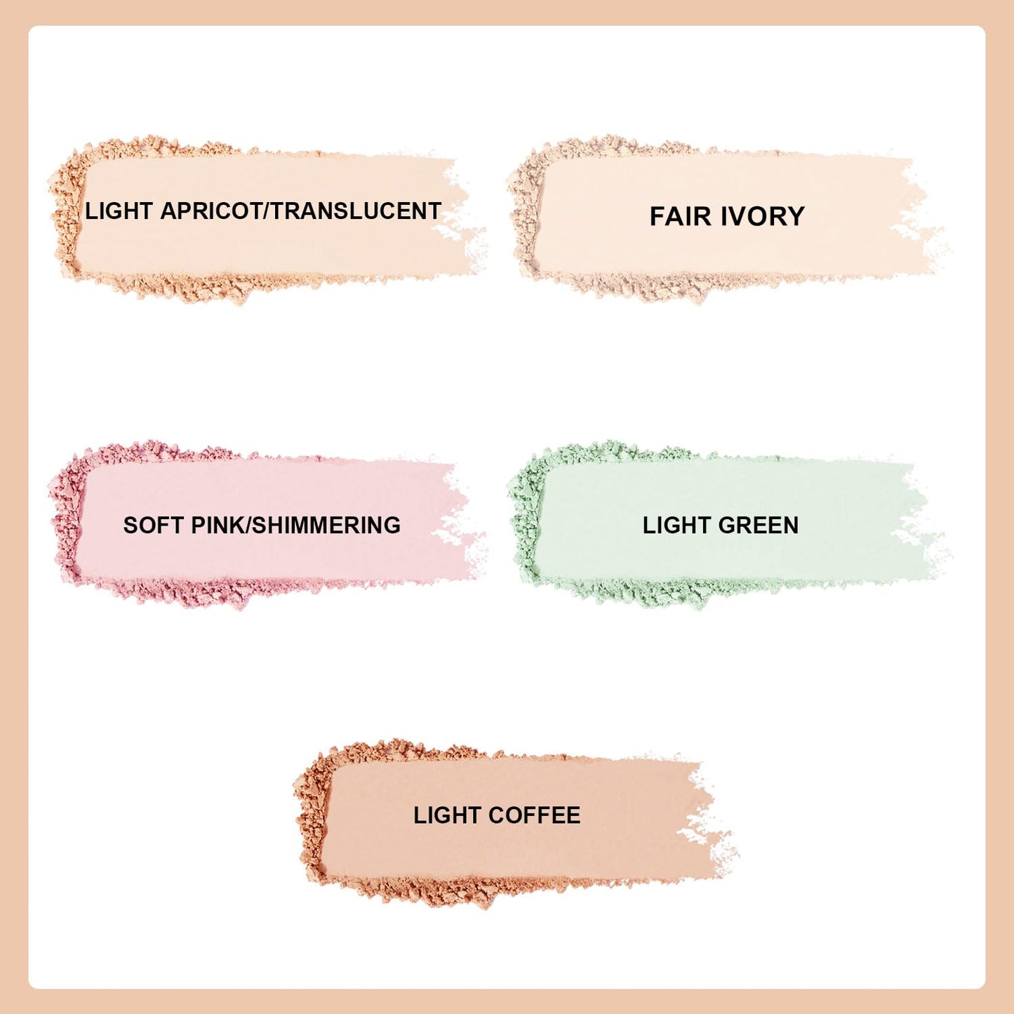 Setting Powder Lightweight Loose Powder Finishing Powder Long-Lasting Face Powder Waterproof with Soft Mushroom Powder Puff & Mirror, Shimmery Finish,0.28 Oz (Soft Pink/Shimmering)