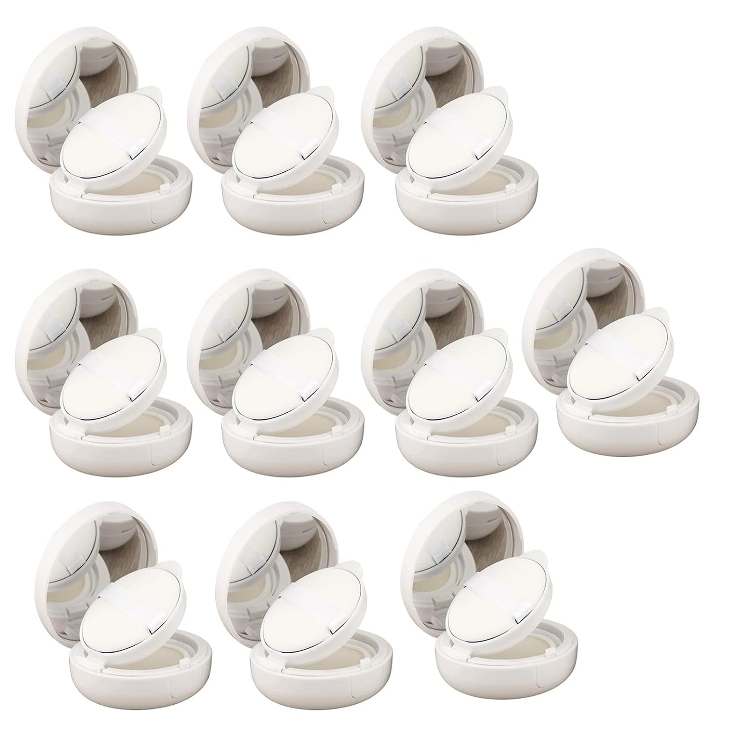 10PCS Leakproof Air Cushions Boxes 15g Empty Cosmetic Containers Makeup Packaging Refillable Cases Air Cushions Compact Case