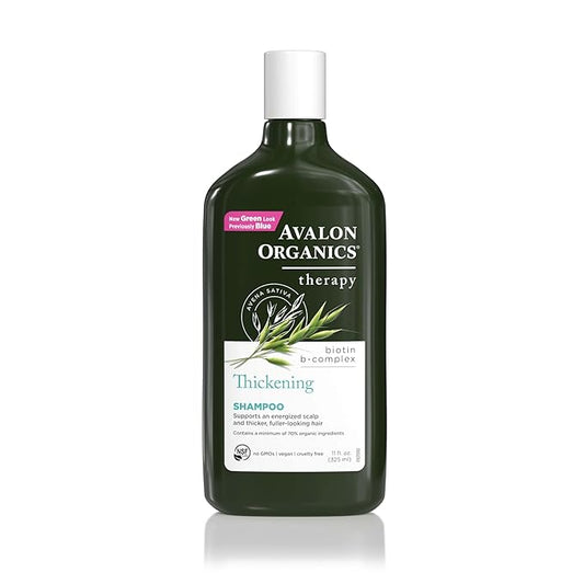 Avalon Organics All Natural Biotin B-Complex Therapy Shampoo, 11 Fl Oz