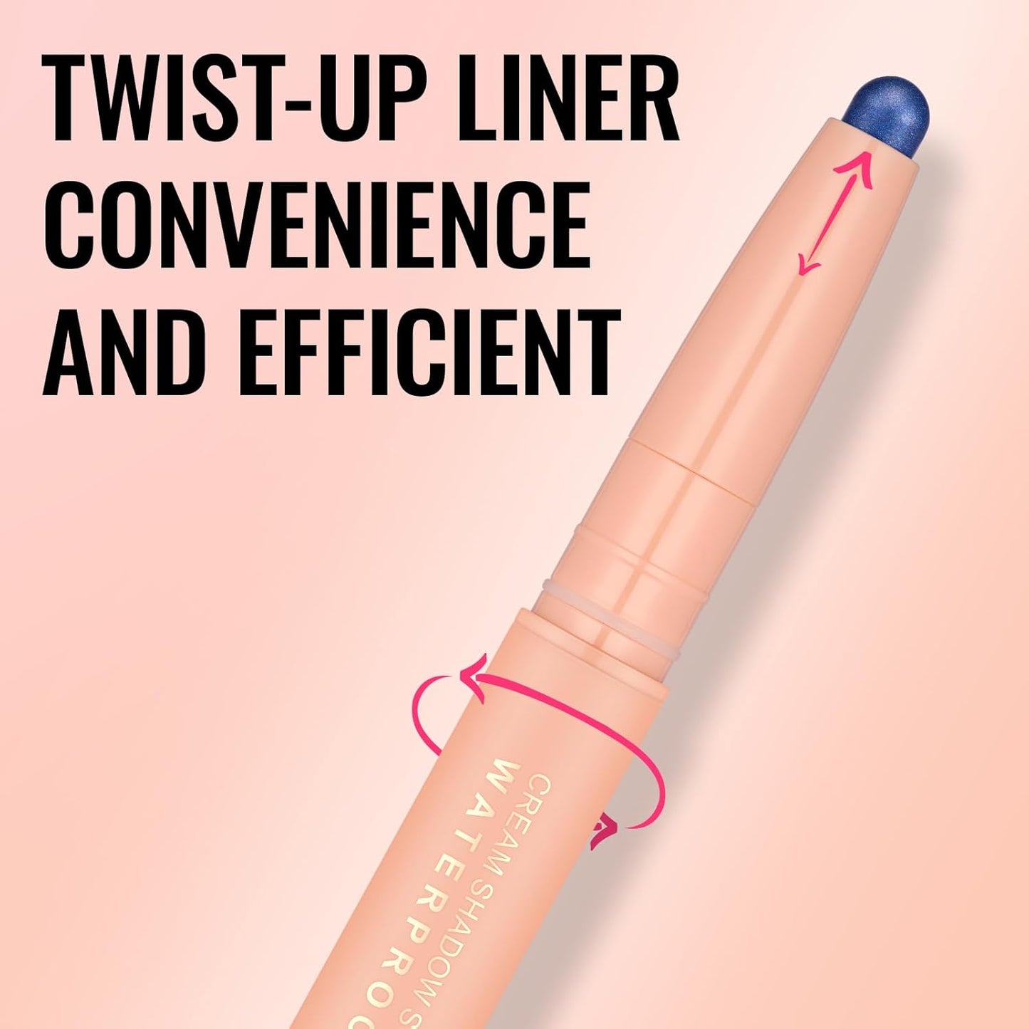 Oulac Waterproof Eye Shadow Stick Smooth and Long Lasting, Shimmering Glitter Finish, Blendable Eyes Makeup, Vegan & Cruelty-Free 3.8g, 20 Navy Velvet