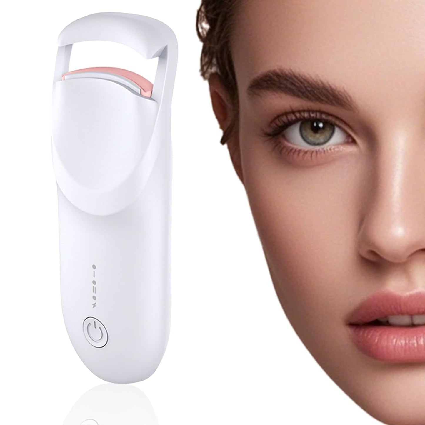 Heated Eyelash Curler with LED Display, Rechargeable Lash Curler with Adjustable Temperature, Auto-Off, Natural & Long-Lasting Curl