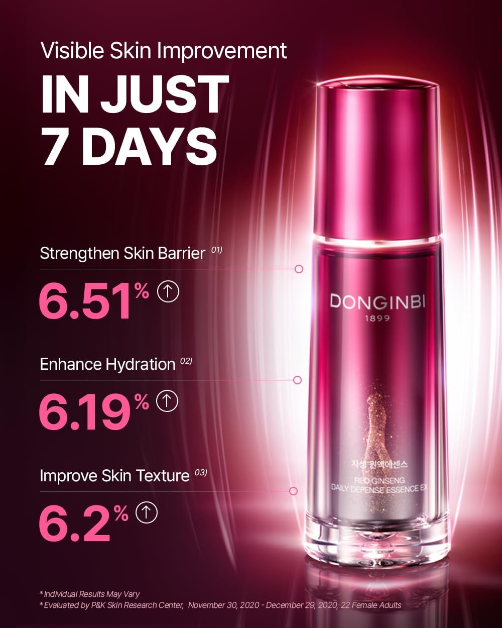 Donginbi Red Ginseng Daily Defense Special Set - Firming Cream(0.85 floz) & Korean Red Ginseng Essence(2.03 floz), Skin Barrier Repair Serum for Dry Skin, Korean Skin Care Gifts for Women
