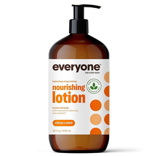 Everyone 2-in-1 Lotion for Hands/Body, 32 ounce (Pack of 1) Citrus and Mint made with Essential Oils for Men and Women