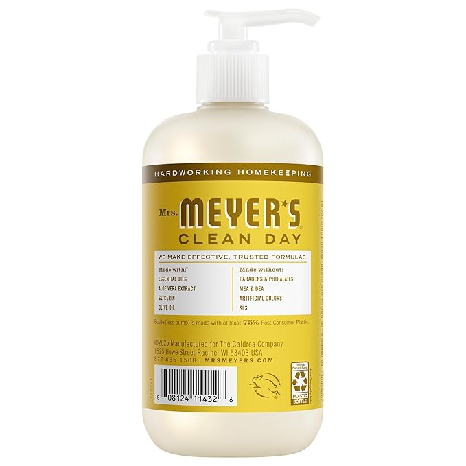 MRS. MEYER'S CLEAN DAY Hand Soap, Daisy Scent, 12.5 Fl Oz Bottle
