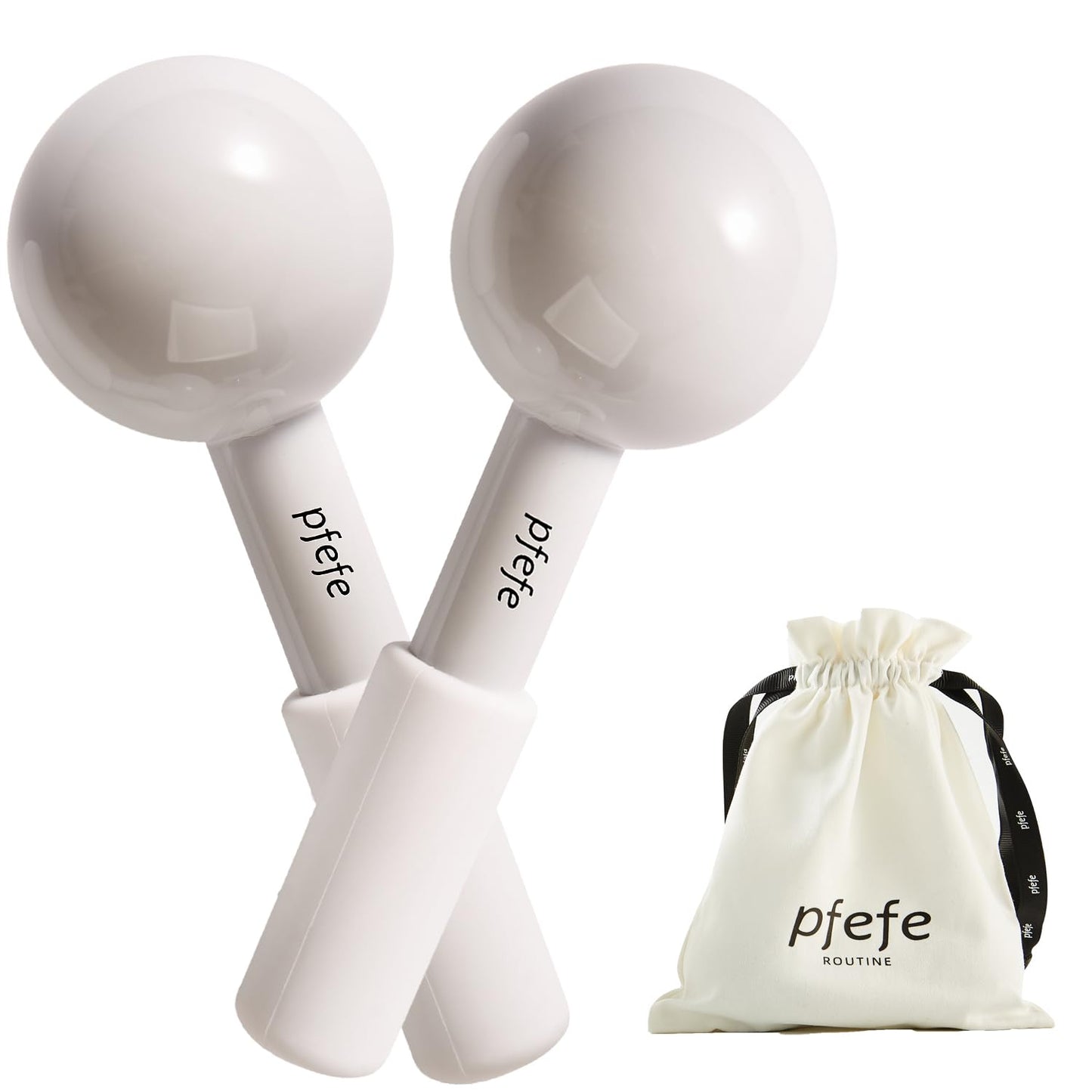 Ice Globes for Face & Eyes, Unbreakable Stainless Steel Cryo Sticks for Beauty Routines, Facials Cold Roller Cooling Globes for Puffiness, Wrinkles, Dark Circles, Headaches