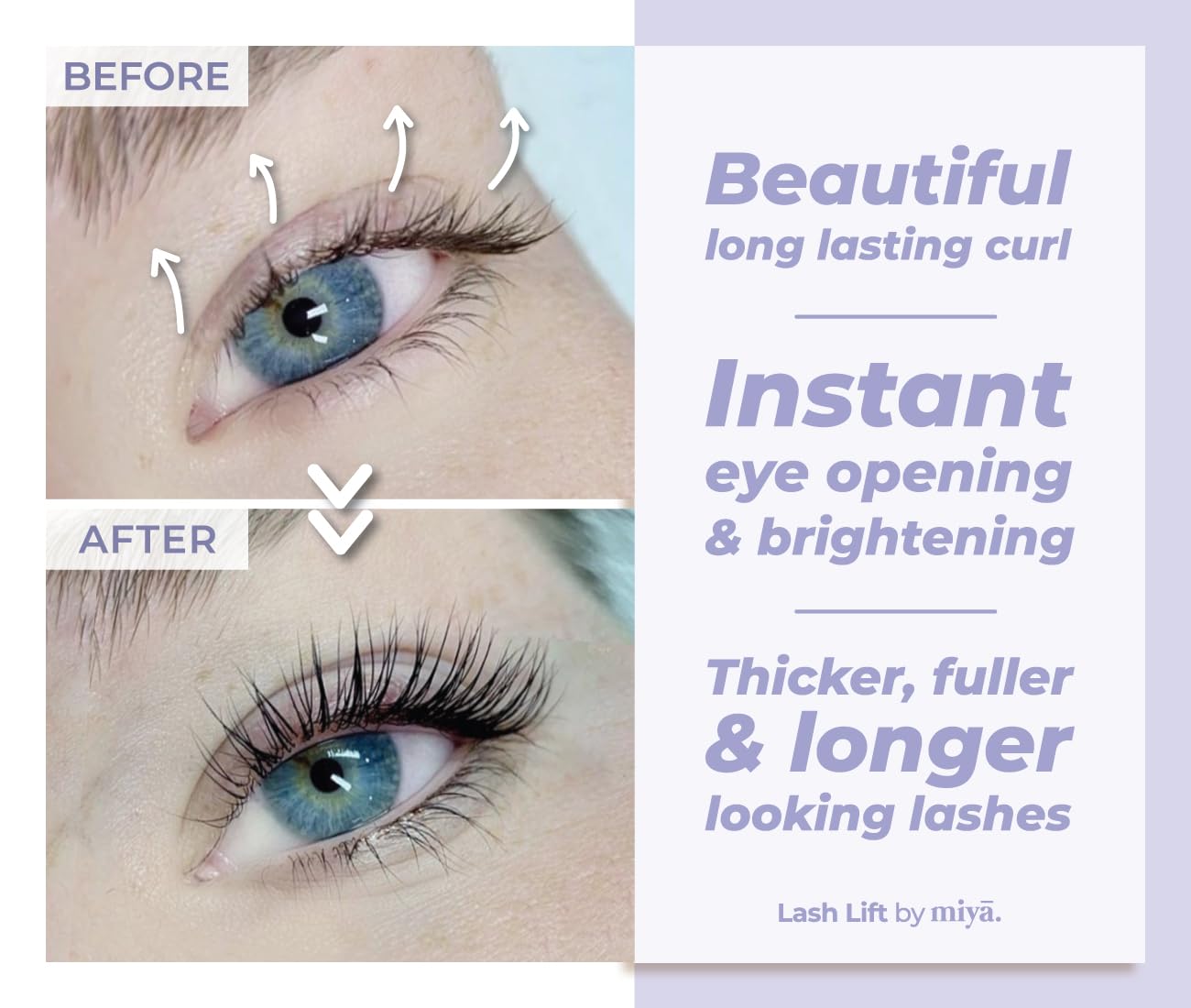 2 in 1 Brow Lamination & Lash Lift Lotion Set | Sachet Refill for Lash Lift Kit & Eyebrow Perm | Fast Acting 3-Step Lifting, Setting Lotions with Nutrition Serums | 10 Treatments | Salon Use