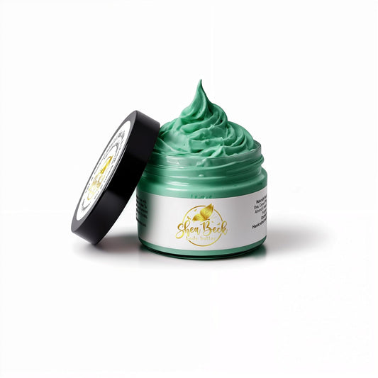 All-Natural Body Butter Blend: Shea, Cocoa & Mango for Radiant Skin and Beard (8 Oz, Jasmine)