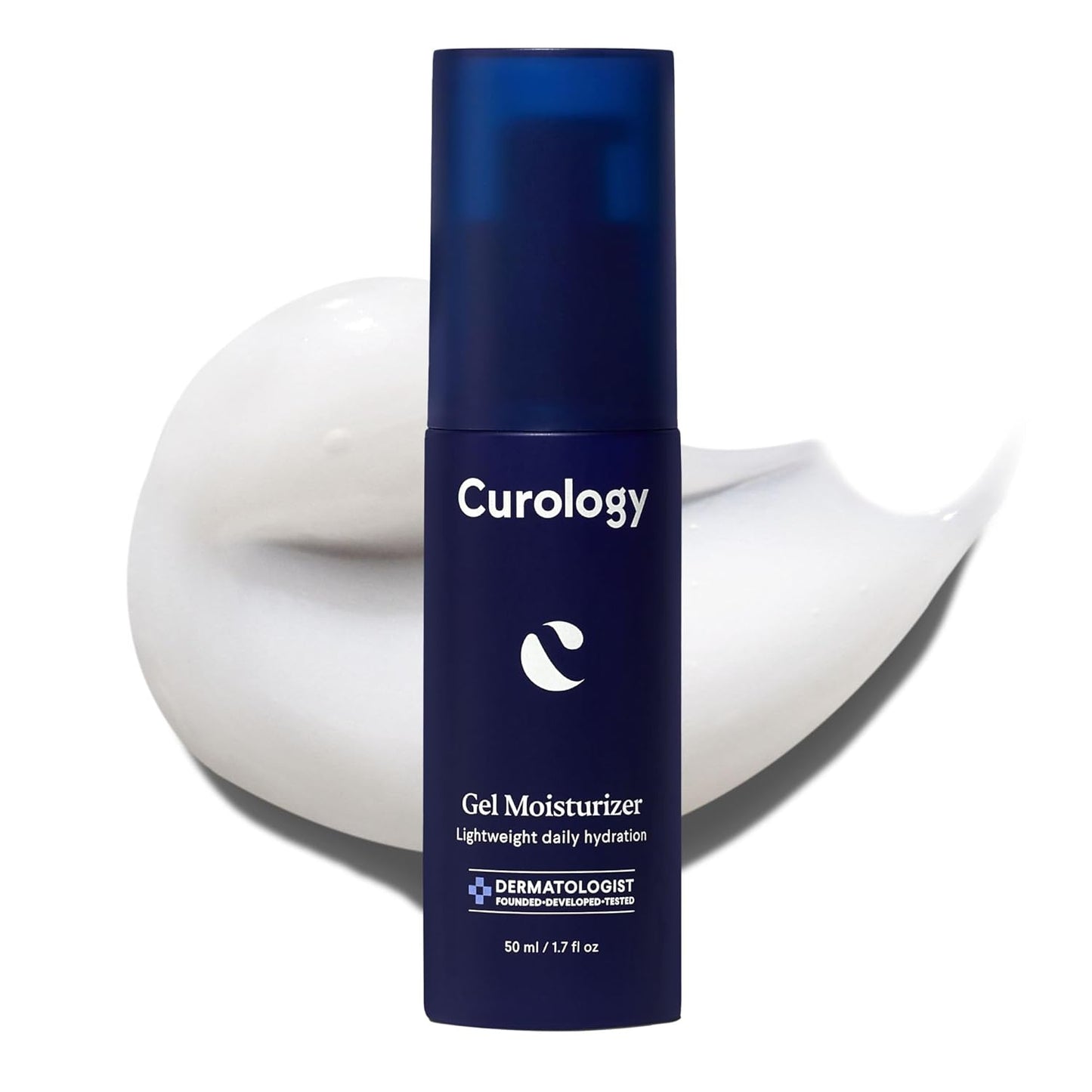Curology Gel Face Moisturizer, Daily Face Lotion with Hyaluronic Acid, for Oily, Dry or Sensitive Skin, 1.7 fl oz
