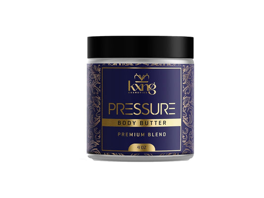 KXNG Cosmetics, Body Butter, Organic Skin Care for Men and Women, Body Moisturizer Lotions and Creams, Raw Shea Butter, Cocoa Butter, Mango, Coconut Oil, Hand, Foot, All Skin Types (Pressure)