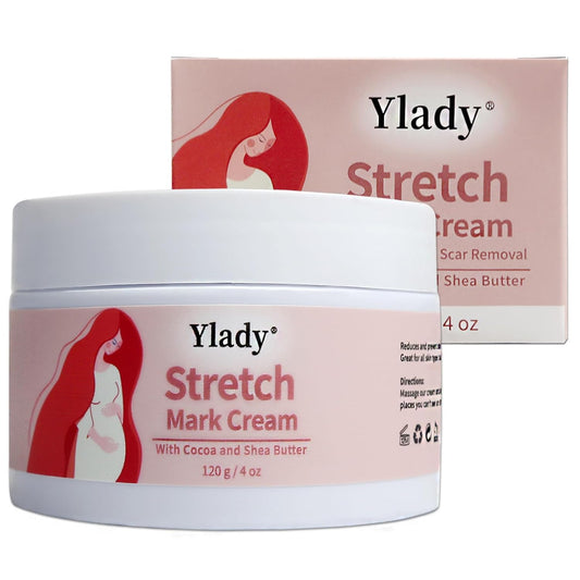 Stretch Mark Cream 120g/4 oz Stretch Marks Lotion Pregnancy Creams, Belly Butter Pregnant Women Stretch Mark Removal Treatment, Maternity Skin Care Moisturizer Scar Wrinkle Prevention