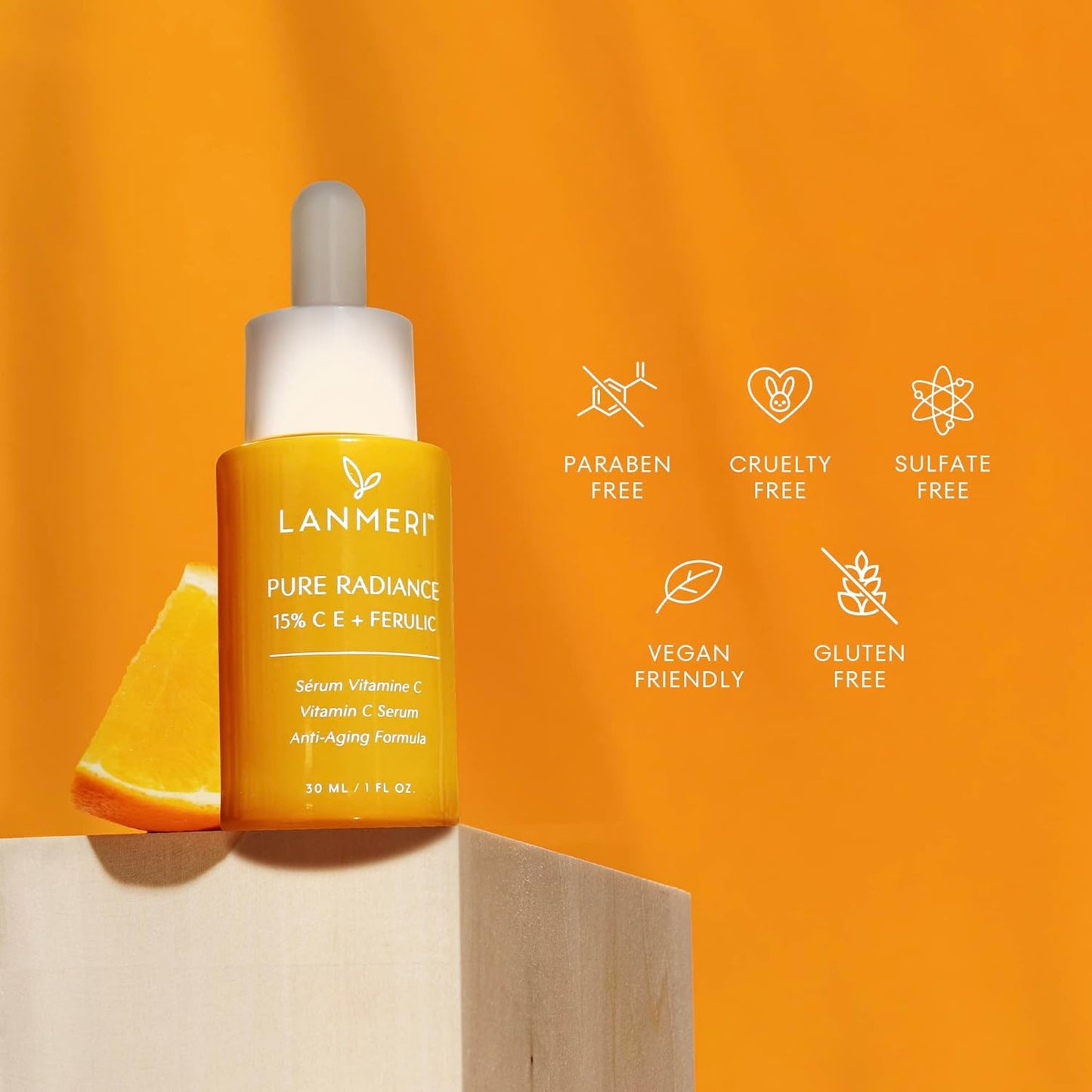 Vitamin C Face Serum 3pack- CE Ferulic Facial Serum with 15% Pure L-Ascorbic Acid, Ferulic Acid, Vitamin E, & Hyaluronic Acid - Anti Aging, Anti Wrinkle Skin Brightening Dark Spot Corrector