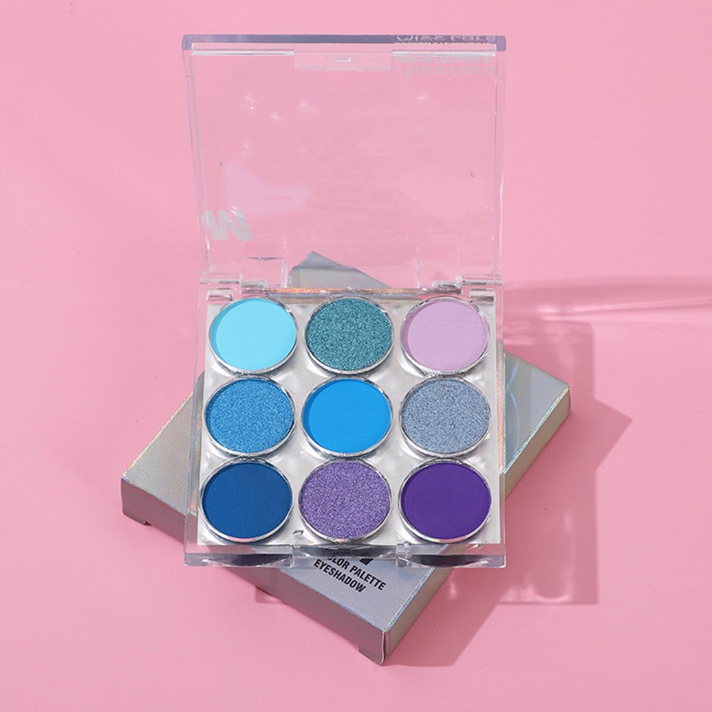 Mattew Eyeshadow Palette 9 Colors Cool Toned Matte Glitter Eyeshadow Palette (Color 03)