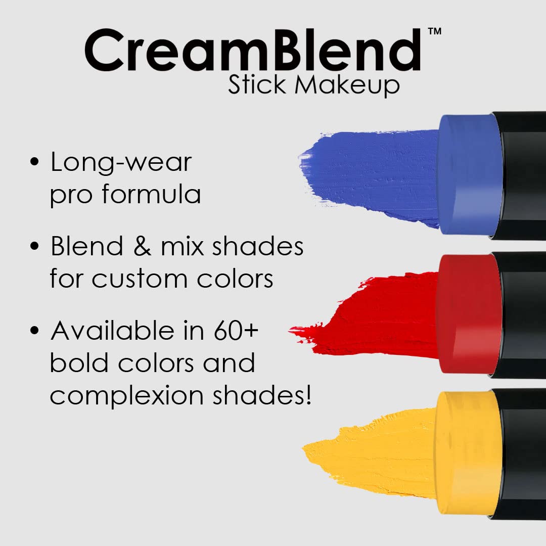 Mehron Makeup CreamBlend Stick | Face Paint, Body Paint, & Foundation Cream Makeup | Body Paint Stick .75 oz (21 g) (Pink)