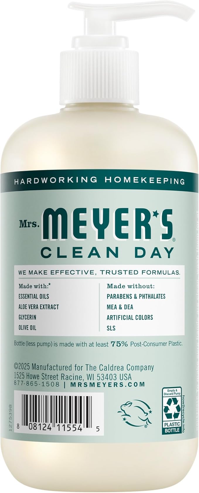 MRS. MEYER'S CLEAN DAY Hand Soap, Birchwood Scent, 12.5 Fl Oz Bottle - 3 Pack