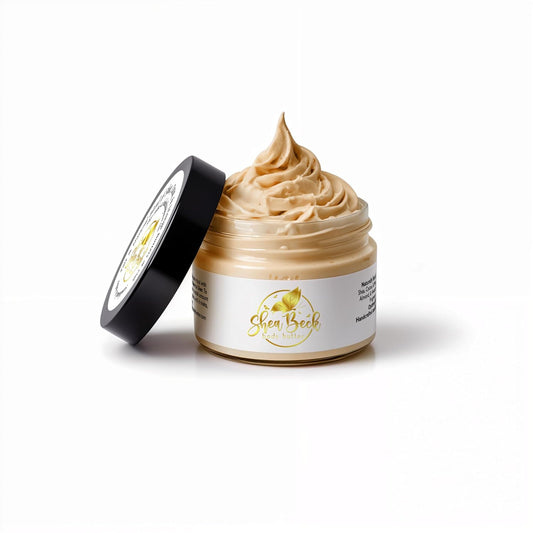Body Butter Blend: Natural Shea, Cocoa, & Mango w/Jojoba Oil for Radiant Skin and Beard | Moisturizing (8 Oz, Sugar Cookie)